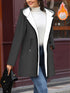 Damen Wintermantel - Langjacke mit Reißverschluss und verstellbarem Kordelzug
